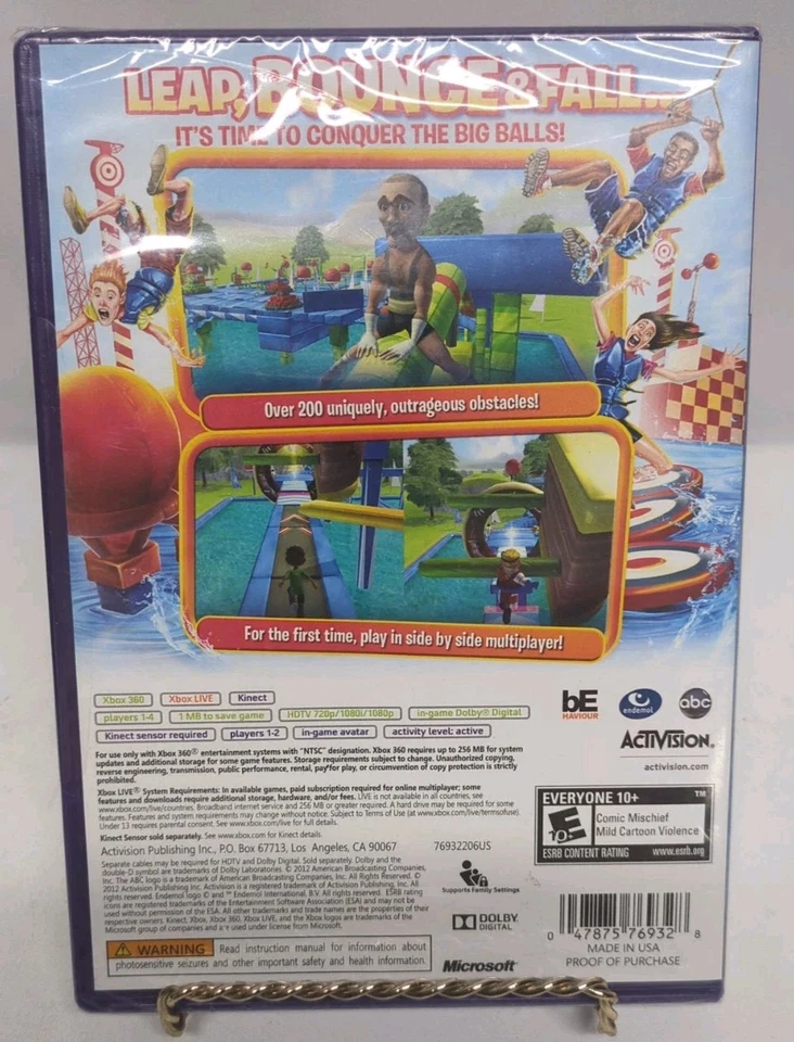 Wipeout 3 [ABC] (XBOX 360, 2012) Kinect Game BRAND NEW Factory Sealed! - Image 2 of 2