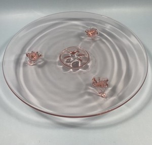 Vintage Glass Cake Plate | eBay