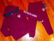 POLO RALPH LAUREN AUTHENTIC TODDLERS BOYS BRAND NEW ORIGINAL 2Pc SET Size 7, NWT