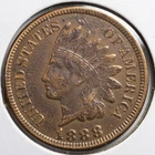 1888 Indian Head Penny Very Fine (VF) - Porosity