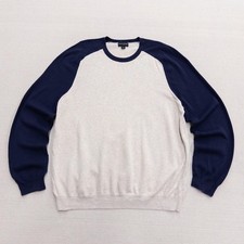 Banana Republic Color Block Cotton Pullover Sweatshirt Size XL Casual Preppy