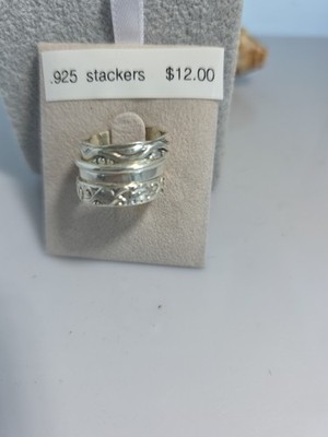 Stackers 4 Sterling Rings