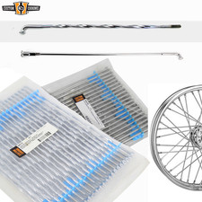 19" 21" Spoke & Nipples Set Fit For Most Stock-Style 40-Spoke Wire Front Wheels