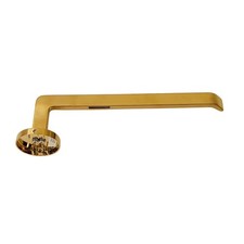 Signature Hardware 485048 Drea 10" Wall Mounted Towel Ring - Brushed Gold