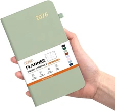 SUNEE 2026 Pocket Weekly Planner for Purse 3.5" x 6" - 12 Month (January 2026 - 