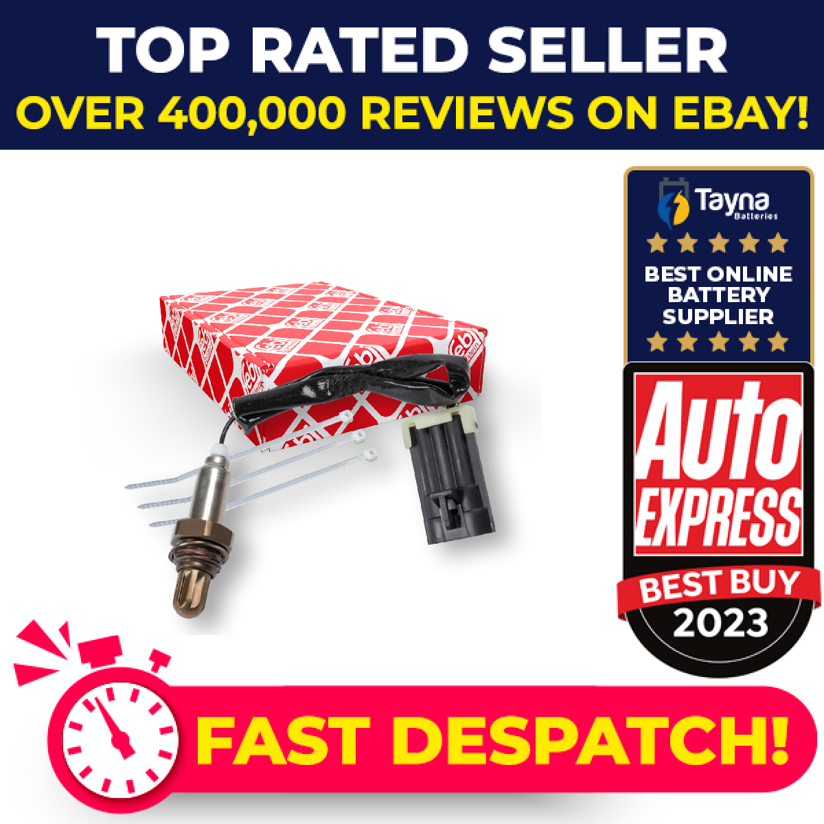 Lambda Sensor fits VAUXHALL ASTRA F 1.6 94 to 98 X16XEL Oxygen 025133396 Febi