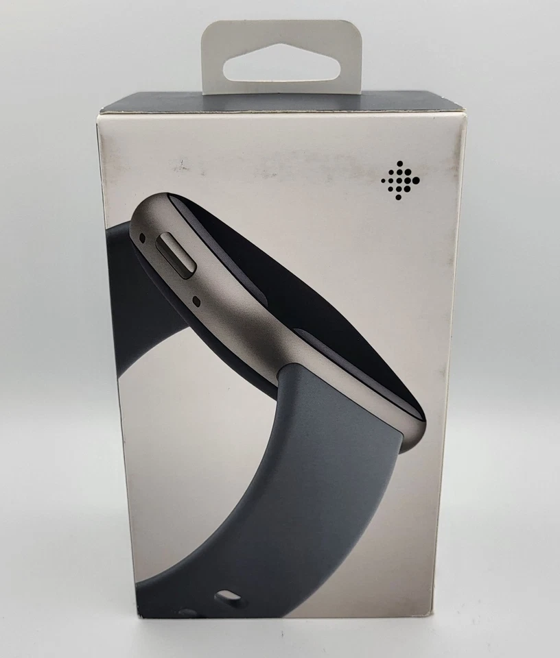Fitbit Versa 4 Smartwatch Platinum Aluminum/Waterfall Blue Band - New Open Box - Image 3 of 4
