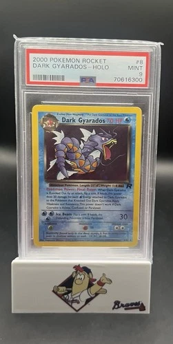 2000 Pokémon Team Rocket Dark Gyarados Holo Graded PSA 9