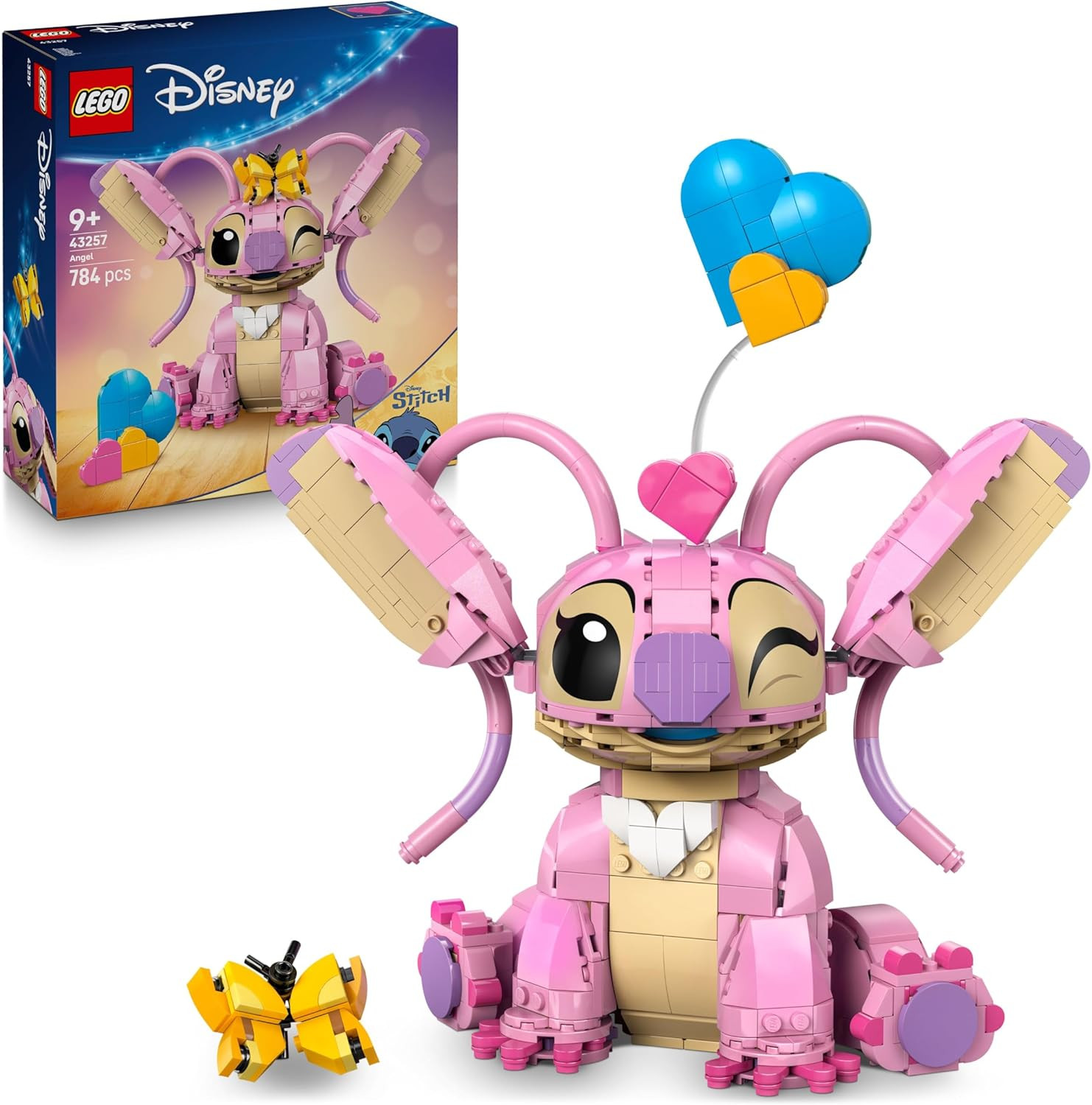 Disney Angel LEGO 43257 - Personaggio da Esposizione Lilo & Stitch