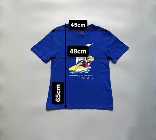 POLO BEAR by RALPH LAUREN Blue Cotton T-Shirt for Teenage Boy Size L (14-16) - Picture 11 of 11