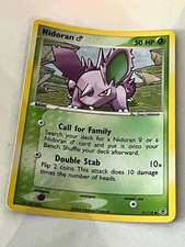 Spoken Nidoran 71/112 Reverse Holo Swirl Fire Red Leaf Green