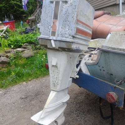 #ad Vintage Chrysler 75 HP Outboard Boat Motor 3 Cylinder Magneto Project Parts PA $1000.00
