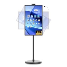TV portátil inteligente con pantalla táctil de 32" con soporte, mega pantalla rodante, control remoto y aplicación
