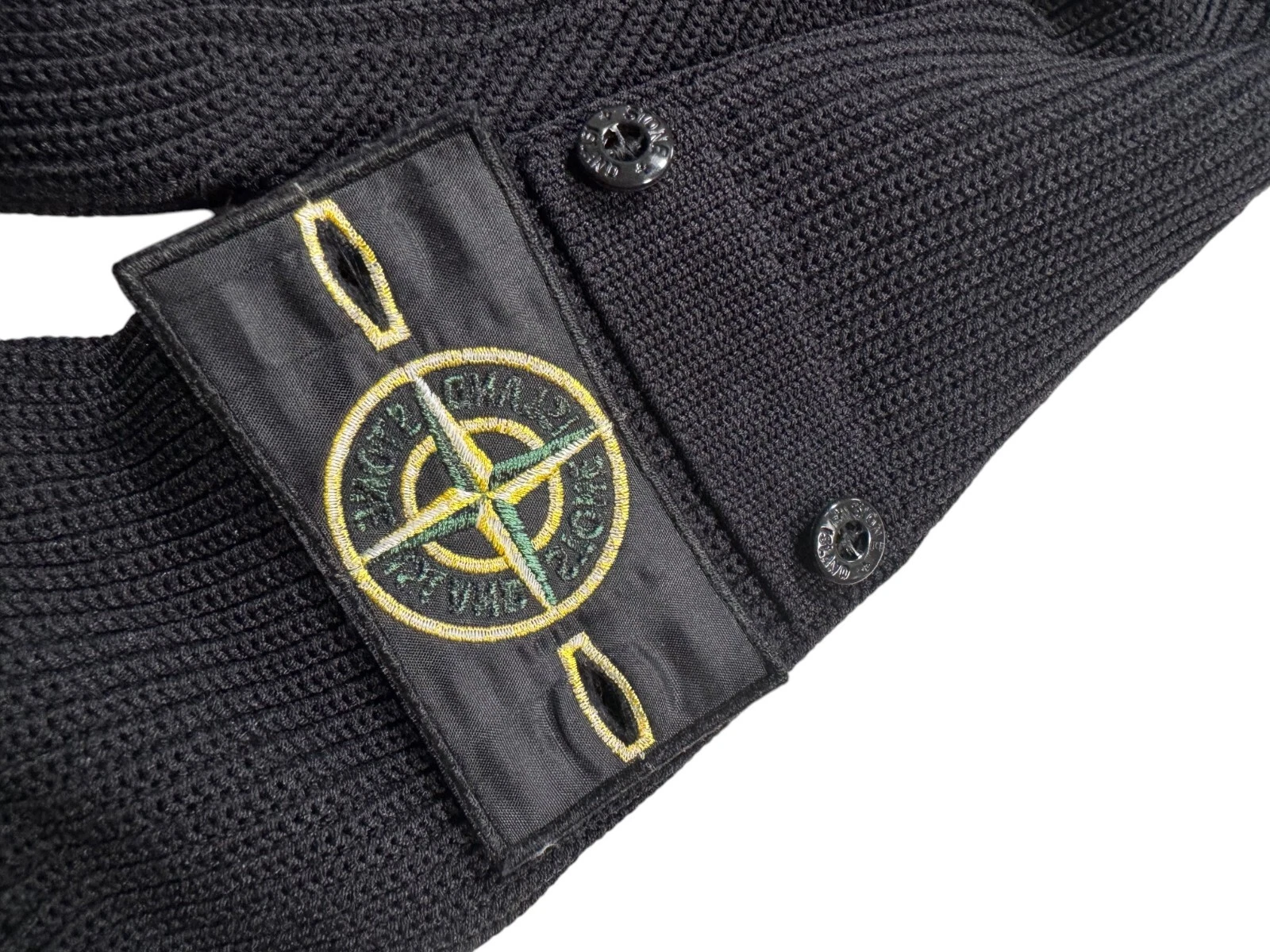 Maglione Stone Island uomo nero maglia gomito maglione felpa con cappuccio taglia media M