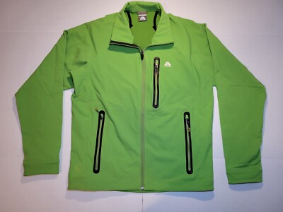 Nike ACG Jacket Softshell Full Zip Long Sleeve Vintage Y2K Mens M Green Running
