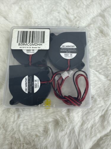 HK WANTAT 50 mm 5015 bürstenloser Gebläselüfter 24 V, 3D-Drucker 24 V Lüfter 3er-Pack