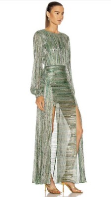 rotate green sequin dress BABARONI BABARONI Sequin Dark Green Prom Dresses Trumpet/Mermaid Sweetheart With Slit Pleated Sweep/Brush Train, Dark Green / US0 main image 0