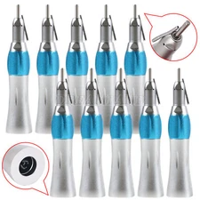 10 PCS Dental Surgical Straight Handpiece 1:1 Nose Cone External Irrigation Pipe