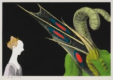 ANDY WARHOL Poster or Rolled Canvas Print "Uccello- St. George and the Dragon" A