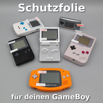  ️ Schutzfolie Display Displayfolie für verschiedene Nintendo GameBoy Konsolen
