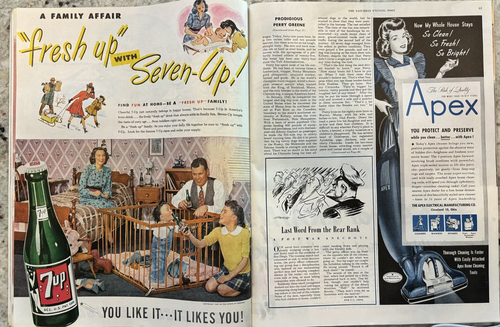 1947 Norman Rockwell SEP Piano Tuner From Bennington Full Magazine January 11 - Picture 3 of 4