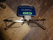 Magnivision ~ men unisex women reading glasses   +1.50 