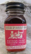 FLOQUIL RAILROAD COLORS MODEL PAINT - 1oz 1 OUNCE - RR135 SP DAYLIGHT RED