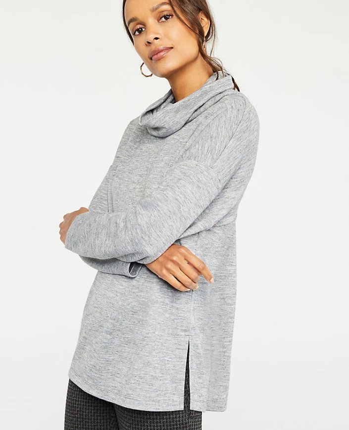 Cowl neck tunic clearance sweatshirt