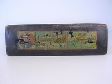 1 WK Seltener Schreibfeder Kasten mit Zeppelin Motiv Luftschiff vor 1918