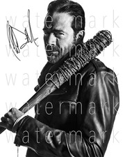 Cartel fotográfico autógrafo firmado por Jeffrey Dean Morgan Negan 8X10 RP