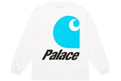 PALACE x Carhartt WIP Logo Longsleeve Black Plant White PALACE x Carhartt WIP Logo Longsleeve Black Plant White