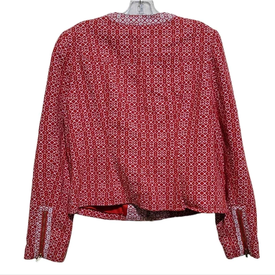 Chaqueta Jones New York Naranja y Blanco Cremallera Talla 8 Foto 2 de 4