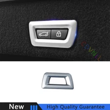Back Door Tailgate Switch Cover Trim Fit For BMW 5 Series 11-2017 Matte Silver