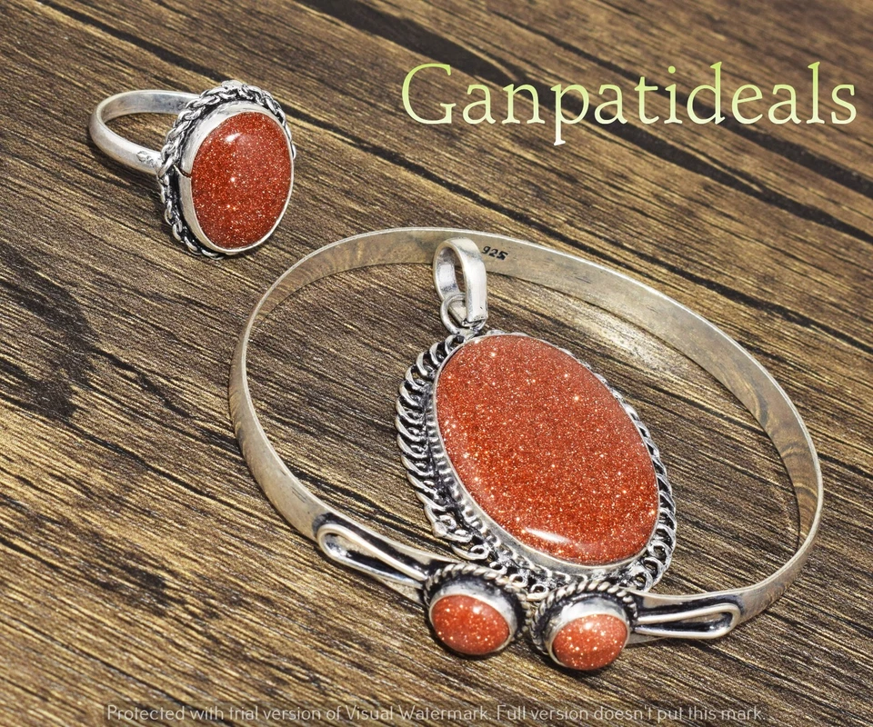 Conjunto combinado de 3 piezas enchapado en plata 925 con forma de mezcla de piedras solares lote al por mayor joyas  Foto 2 de 2