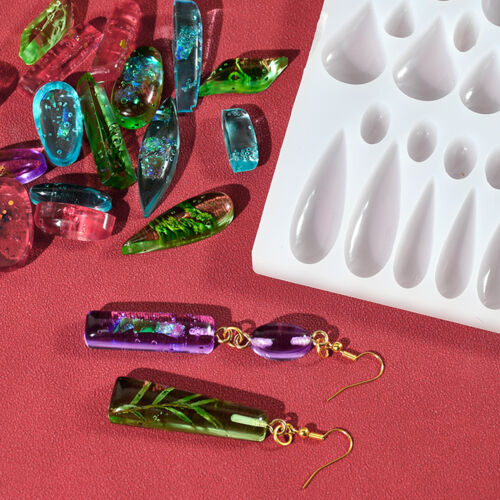 Resin Casting Silicone Molds Epoxy Kit Jewelry Making Pendant Craft 100pcs - Picture 5 of 7