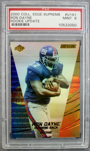 Ron Dayne Giants Wisconsin 2000 CE Supreme Rookie Update Foil #U161 Mint PSA 9
