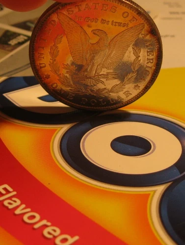 1896 Morgan silver Dollar - UNC, Reflective Fields, Lightly toned, 4093