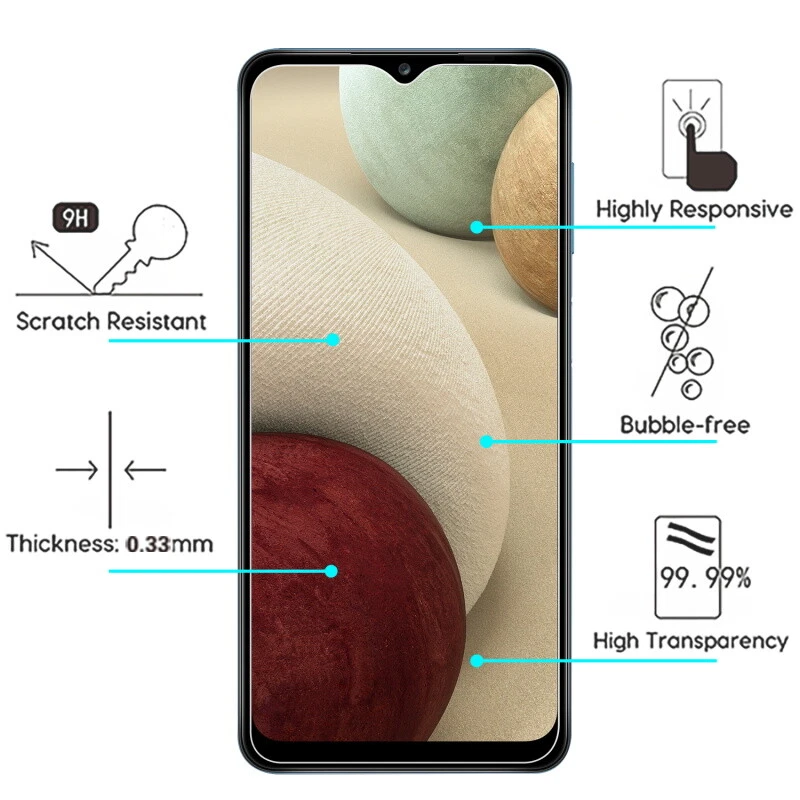 3Pack MyBat Tempered Glass Screen Protector for Samsung Galaxy A Series  A01-A72 - Image 4 of 4