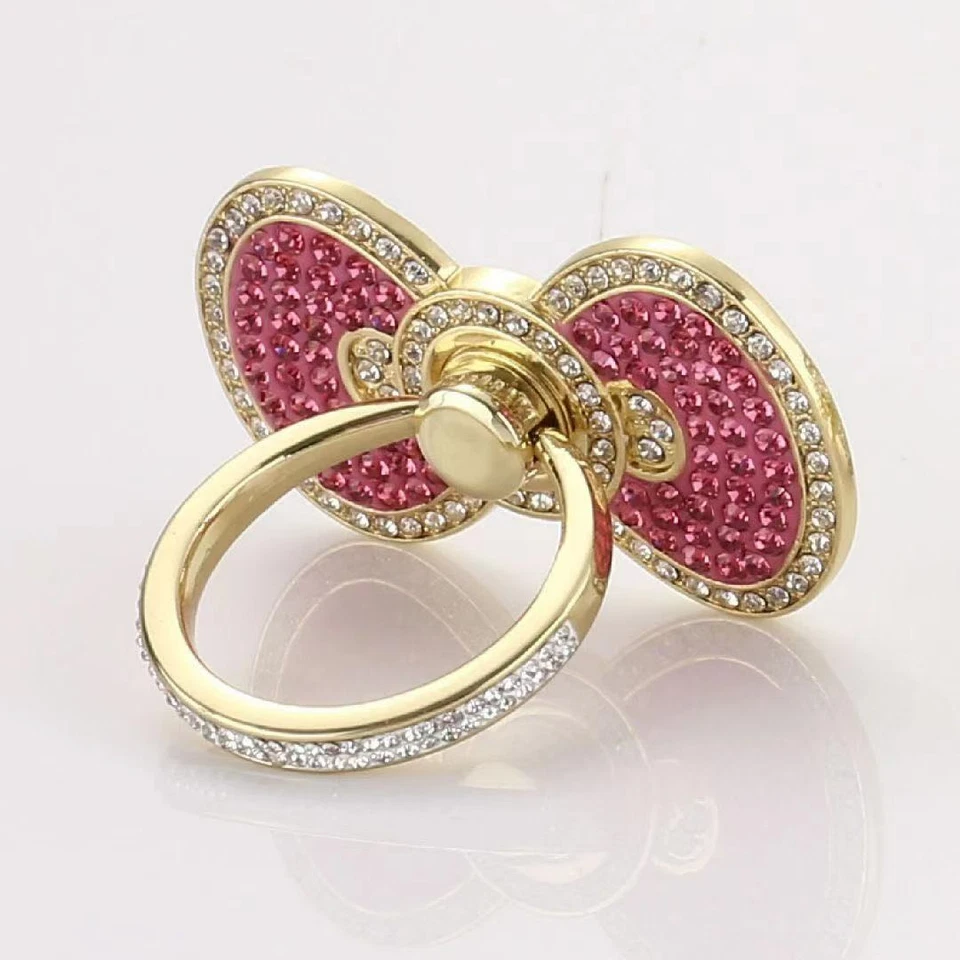 Soporte para teléfono celular con anillo para dedo agarre giratorio 360° soporte para selfies Foto 3 de 4