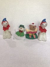 misc. bag lot Russ Berrie finger puppet- wood ornaments