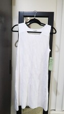 Club Monaco Jalin Dress Robe White/Blanc knit Sample sale dress rare NWT size M