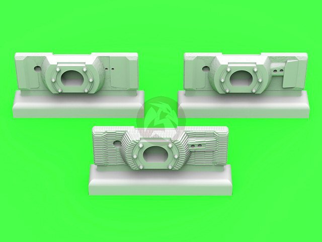 Master 1/72 8.8cm KwK 36 L/56 Gun Mantlets for Tiger I Tank (3