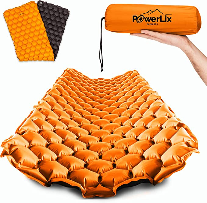 Almohadilla para dormir inflable ultraligera - estera para acampar, mochilero, senderismo