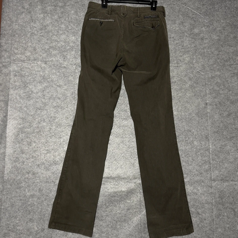 Pantalones Robert Graham Para Hombre Talla W-30 L-34 Rayas Clásico Verde. Foto 2 de 4