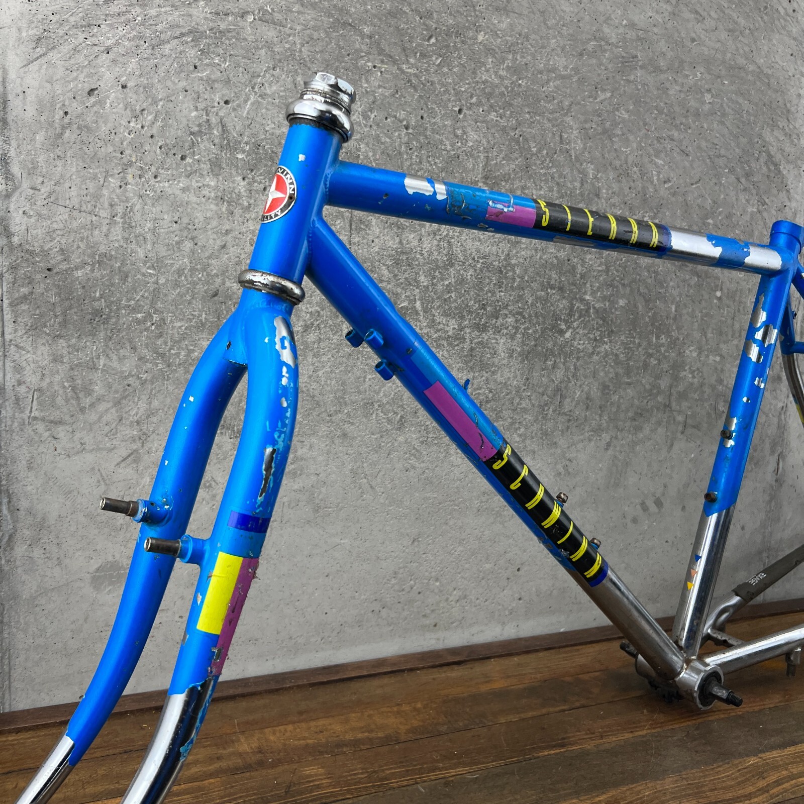 Vintage Schwinn Sierra Mountain Bike Frame Set 18 in Blue Flag 135 ATB