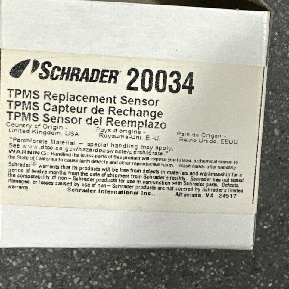 Sensor TPMS Schrader Automotive 20034 OEM para Mitsubishi Foto 2 de 2