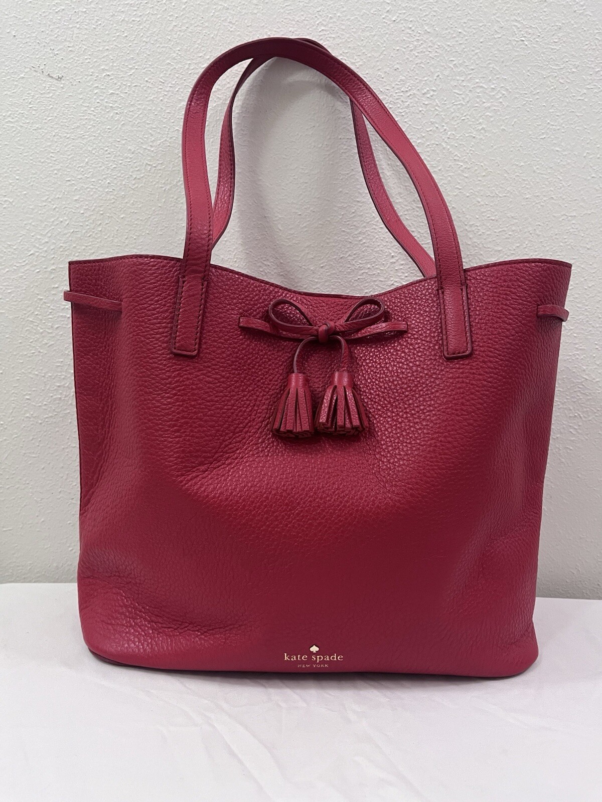 Kate Spade Bold Red Leather Crossbody Bag for Women