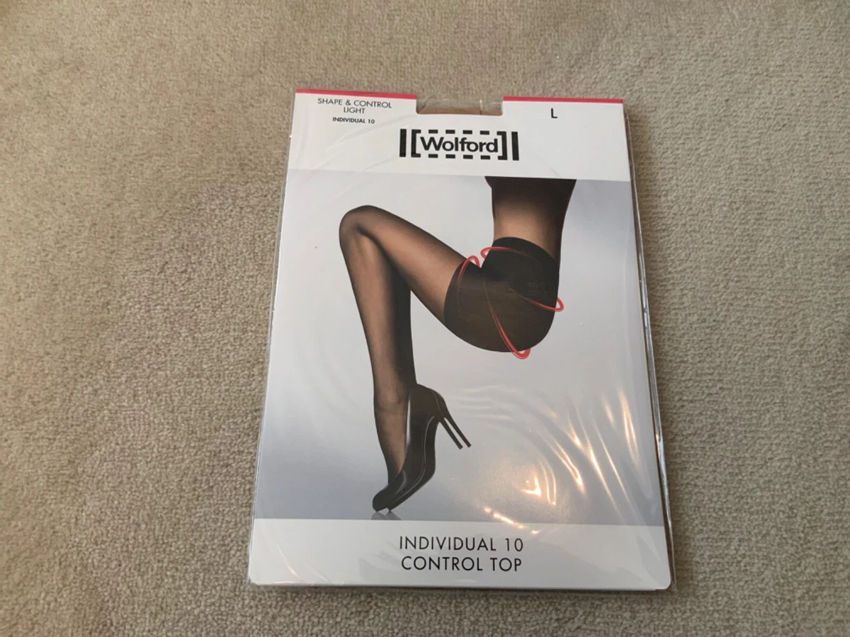 Wolford Individual 10 Control Top Tights - Gobi Large