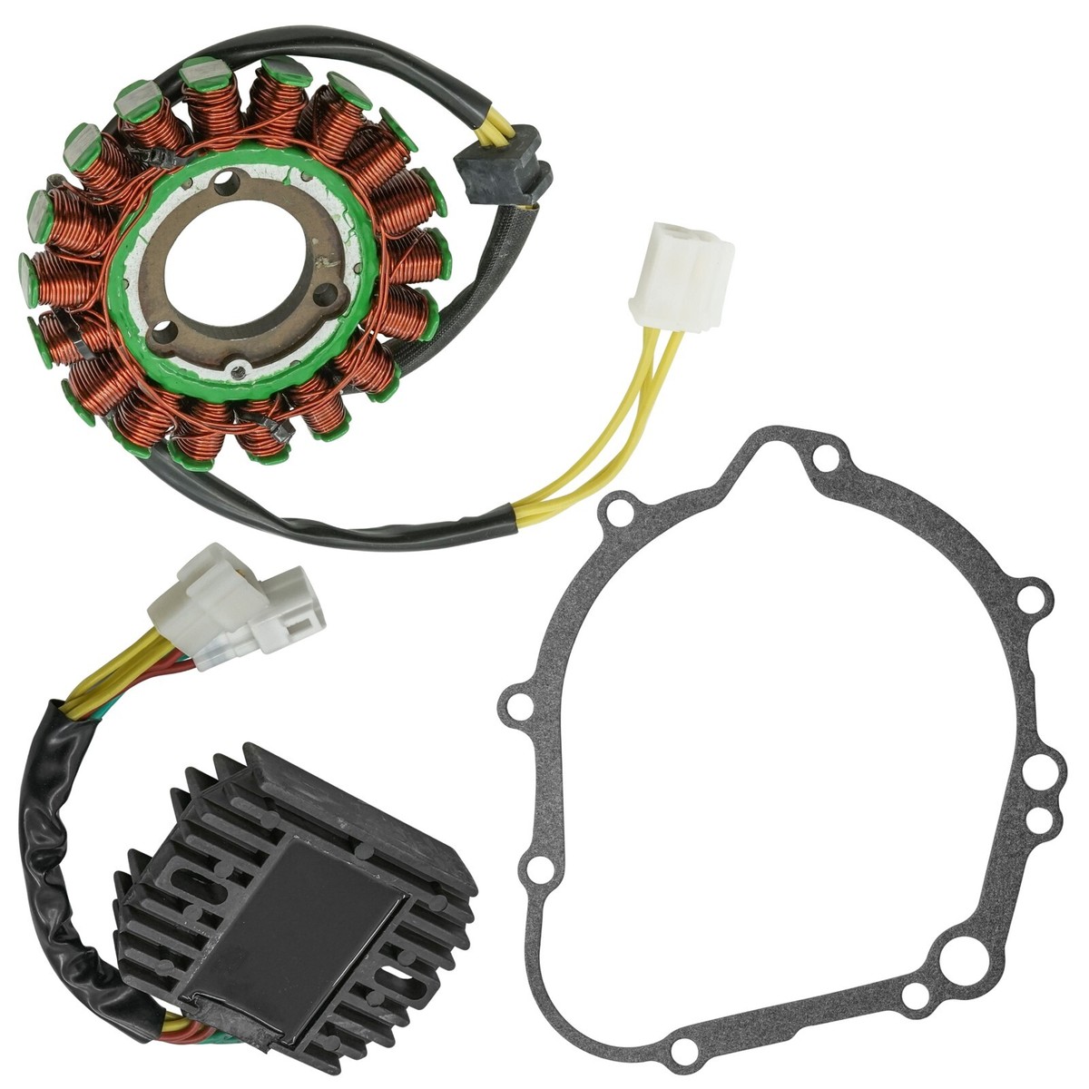 Stator + Regulator Rectifier + Gasket Kit For Suzuki GSX-R600 2006-2017 – Soarider, 1 Year Warranty