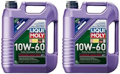   10 liters Liqui Moly 10W-60 Synthoil Race Tech GT1 Synthetic Engine Oil LM2024